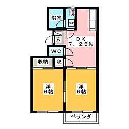 間取図画像 2DK