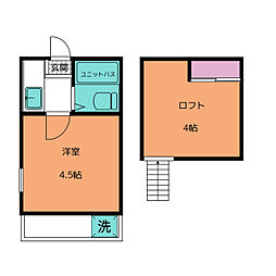 アレックス・峰 1Kの間取図画像