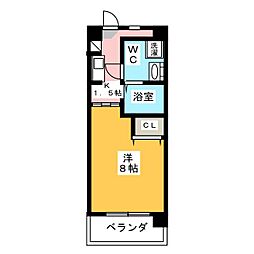 セントレア蕨南町 1Kの間取図画像