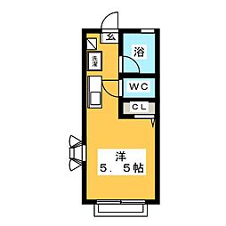 プチメゾン浦和 ワンルームの間取図画像