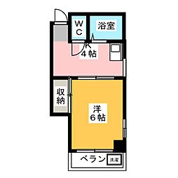 ロイヤルハイツ 1DKの間取図画像