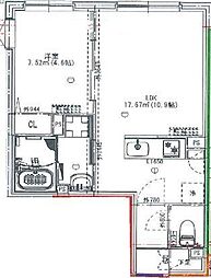 crostone成増 1LDKの間取図画像