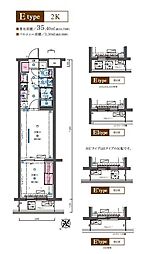 LIVCITY成増ミュジオ弐番館 2Kの間取図画像