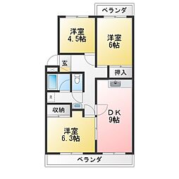 ラークハイツ 3LDKの間取図画像