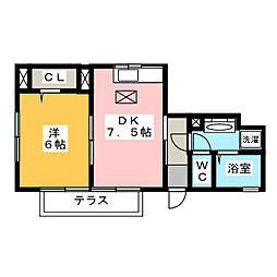 OzDuplex 1DKの間取図画像