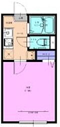 Sol-HiroaYOTSUGI 1Kの間取図画像
