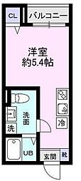 APT柴又 ワンルームの間取図画像