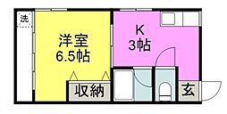 間取図画像 1K