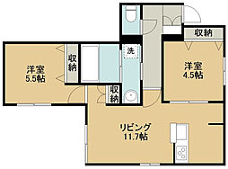 間取図画像 2LDK