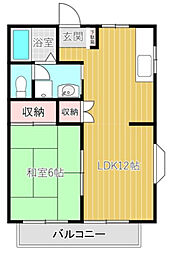 グレース新宿 1LDKの間取図画像