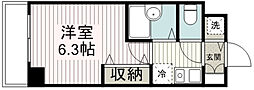ベルメゾンシラトリ 1Kの間取図画像