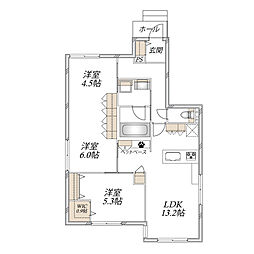 HEBEL MAISON DUO 3LDKの間取図画像