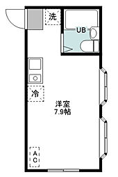 Dene南古谷 1Kの間取図画像