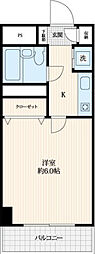 ラカータ川越 1Kの間取図画像
