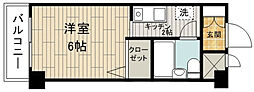 ライフシティ 1Kの間取図画像