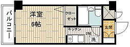 ライフシティ 1Kの間取図画像