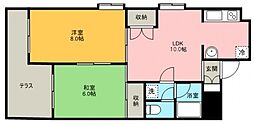 セントラル・マンション 2LDKの間取図画像