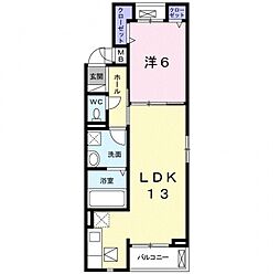 フェリステージ1 1LDKの間取図画像