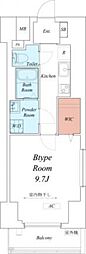 リブリ・ユウシン 1Kの間取図画像