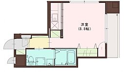 クルーカ 1Kの間取図画像