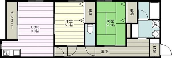 Ｓーimageビルド弐番館 ｜埼玉県川越市並木新町(賃貸アパート2LDK・3階・54.22㎡)の写真 その2