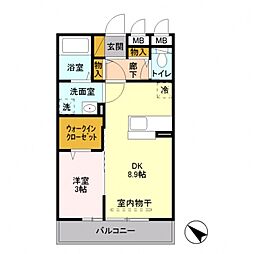 間取図画像 1LDK