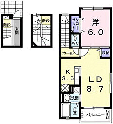 間取図画像 1LDK