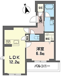 グランレール 1LDKの間取図画像