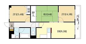 ユニライフ新田辺  ｜ 京都府京田辺市河原北口（賃貸マンション3LDK・1階・60.09㎡） その2