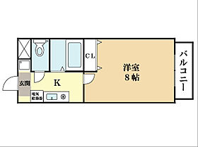 シャトーエルドラド  ｜ 京都府京田辺市草内法福寺（賃貸マンション1K・1階・22.26㎡） その2