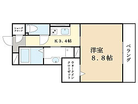 テレザート光台  ｜ 京都府相楽郡精華町光台４丁目（賃貸アパート1K・3階・32.67㎡） その2