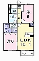 スリージェ1946  ｜ 京都府京田辺市大住責谷（賃貸アパート2LDK・1階・56.80㎡） その2