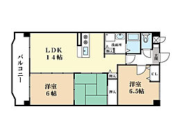 アデストビルライフスペース 3LDKの間取図画像