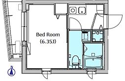 GL BellaLuna 1Kの間取図画像