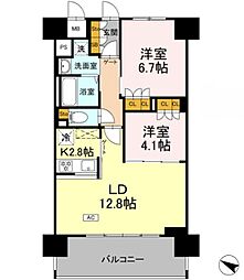 リーラ横浜川和町 2LDKの間取図画像