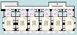 TCRE生麦 1Kの間取図画像