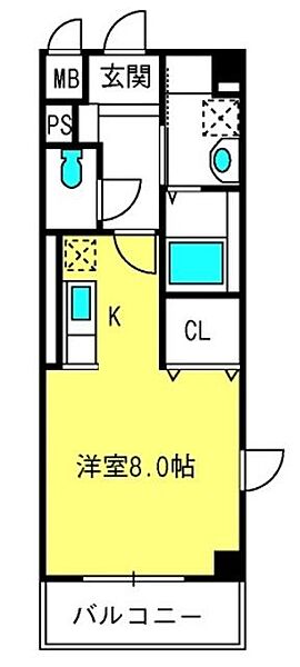 アストル領家 ｜埼玉県さいたま市浦和区領家2丁目(賃貸マンション1R・3階・26.14㎡)の写真 その2