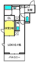 Lilysia Garden  ｜ 埼玉県さいたま市西区西大宮3丁目（賃貸アパート1LDK・3階・36.14㎡） その2