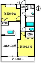 バルザック  ｜ 群馬県高崎市新保町437-1（賃貸マンション2LDK・2階・54.02㎡） その2