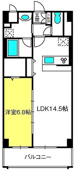 Le FLEUR OMIYA ｜埼玉県さいたま市大宮区大成町3丁目(賃貸マンション1LDK・4階・49.24㎡)の写真 その2