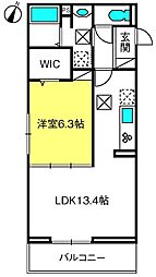 間取図画像 1LDK