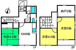 メゾネット領家南 3SDKの間取図画像