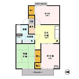 セジュールソフィア5 3DKの間取図画像