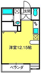 セレス大宮弐番館 ワンルームの間取図画像