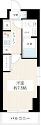 ATLASCaro浦和常盤弐番館 1Kの間取図画像