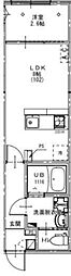 KEIAI RESIDENCE 宮原II 1LDKの間取図画像