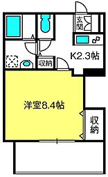 PASTORALE1 1Kの間取図画像