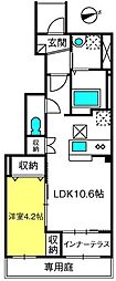 GRAN COSTA II 1LDKの間取図画像