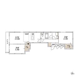 さいたま市浦和区仲町2丁目マンション 2LDKの間取図画像