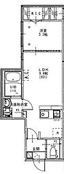 KEIAI RESIDENCE 宮原II 1LDKの間取図画像